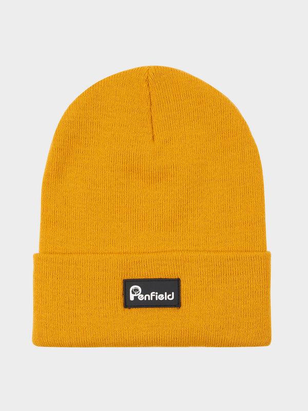 penfield Reverse Badge Beanie in Sunflower