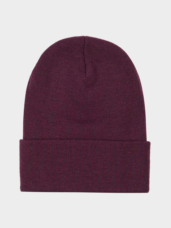 Penfield Reverse Badge Beanie In Winetasting