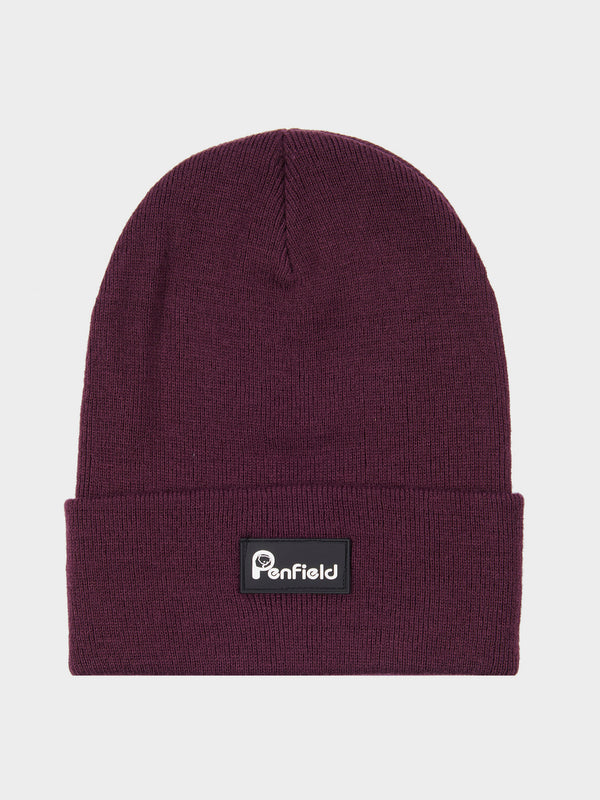 penfield Reverse Badge Beanie in Winetasting