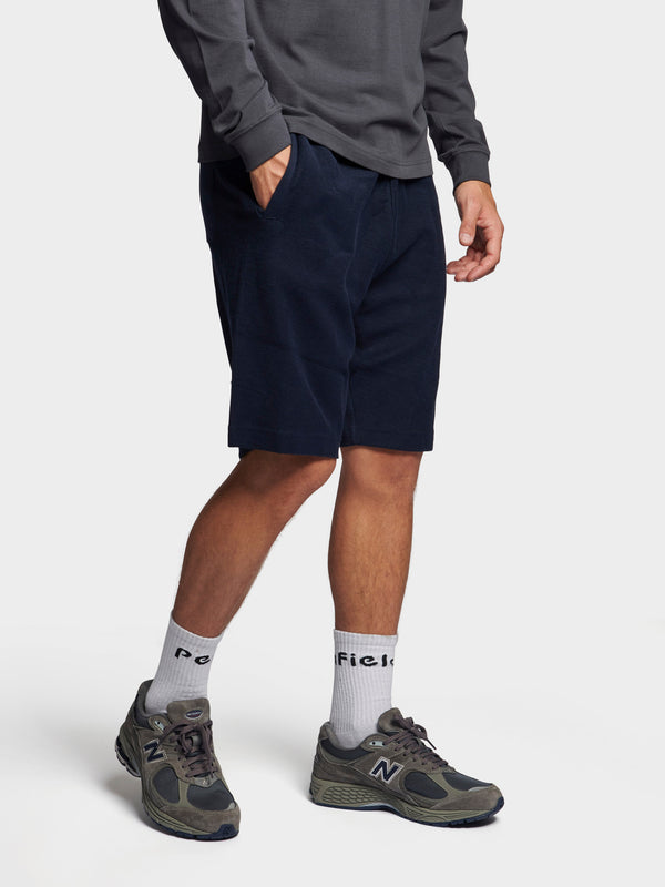 Penfield Reverse Loopback Short In Navy Blue