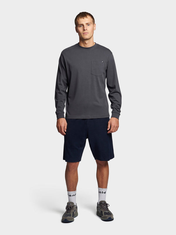 Penfield Reverse Loopback Short In Navy Blue