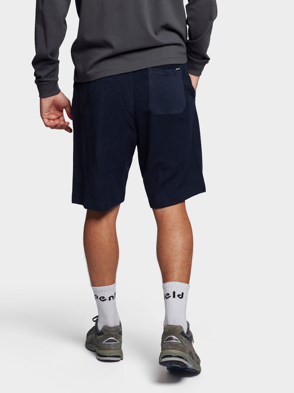 Penfield Reverse Loopback Short In Navy Blue