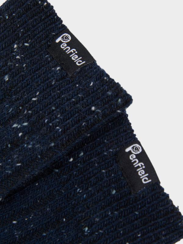 Penfield Ribbed Wool Blend Socks In Navy Blue