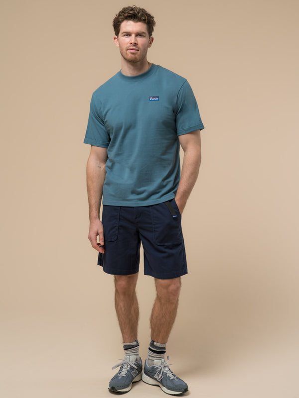 Penfield Ripple Textured T-Shirt In Blue Fusion