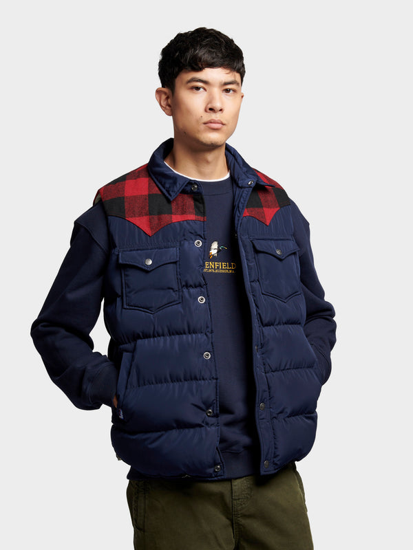 Penfield Rockford Vest In Navy Blue