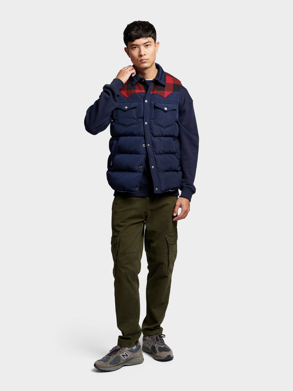 Penfield Rockford Vest In Navy Blue