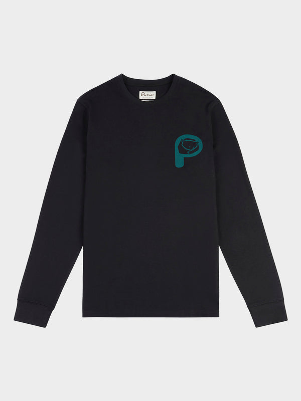 penfield Trail Long Sleeve T-Shirt in Black