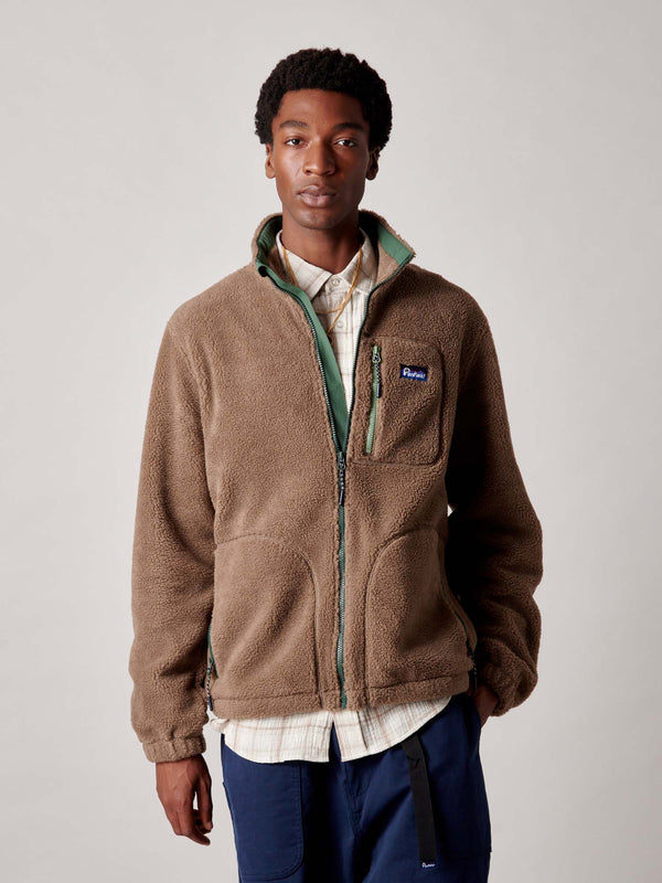 Penfield Trailblaze Fleece Jacket In Lead Gray