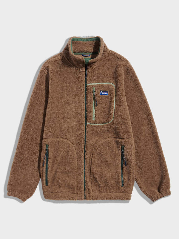 penfield Trailblaze Fleece Jacket in Lead Gray