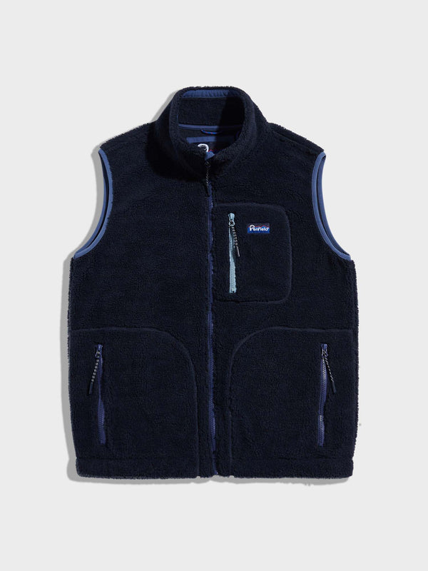 penfield Trailblaze Fleece Vest in Navy Blue