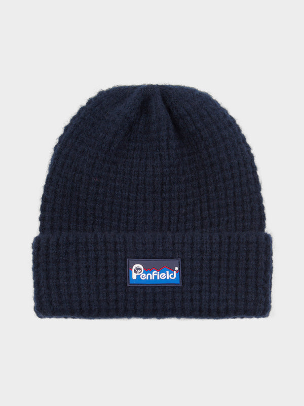 penfield Waffle Beanie in Navy Blue