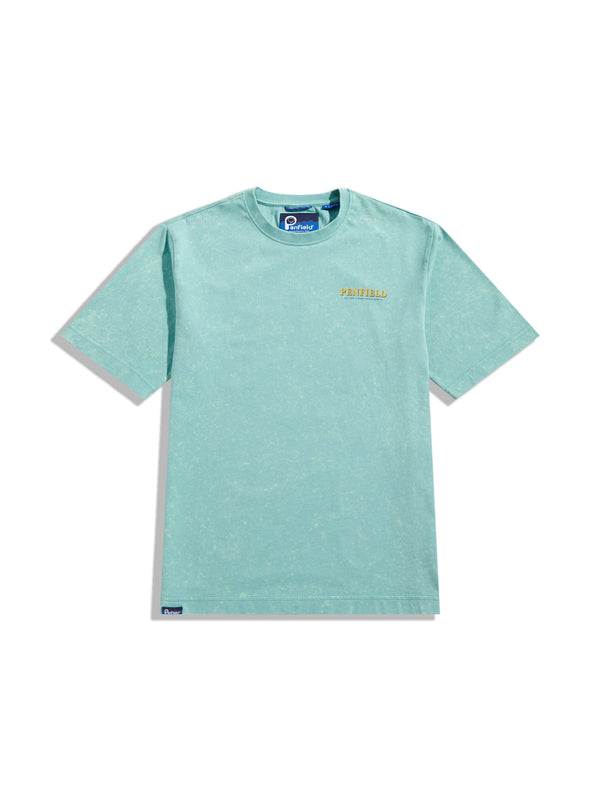 Penfield Whale Scene T-Shirt In Dusty Turquoise
