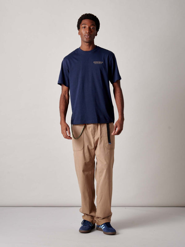 Penfield Wild Bear T-Shirt In Navy Blue