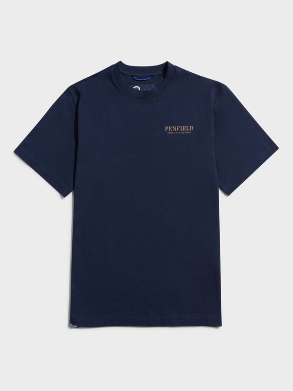 penfield Wild Bear T-Shirt in Navy Blue