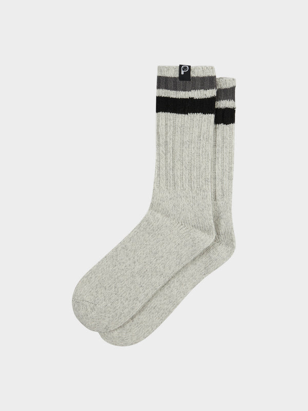 penfield Twist Hiking Wool Blend Socks in Vintage Grey Heather