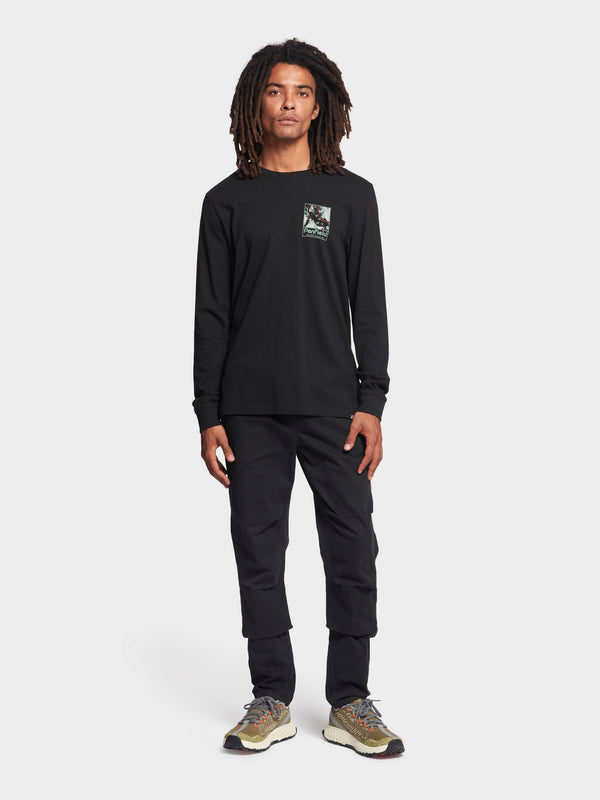 Penfield Yosemite Trail Satellite Long Sleeve T-Shirt In Black