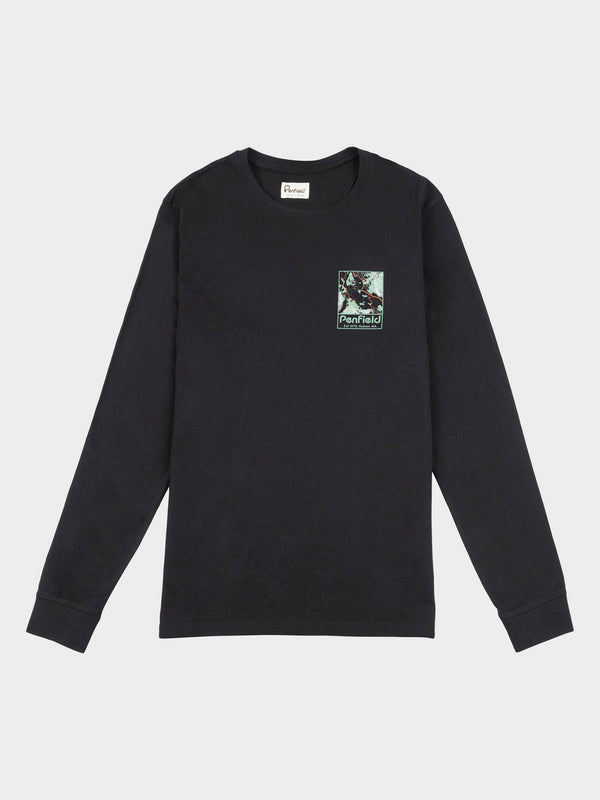 penfield Yosemite Trail Satellite Long Sleeve T-Shirt in Black