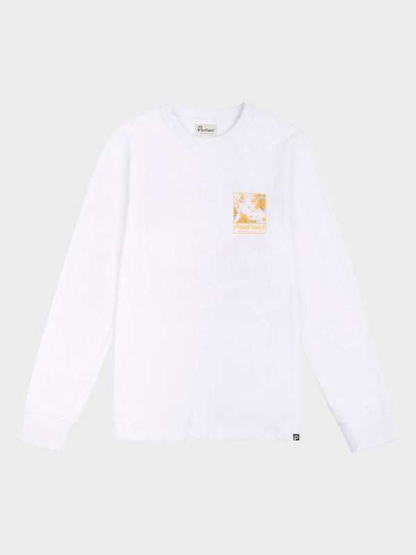 penfield Yosemite Trail Satellite Long Sleeve T-Shirt in Bright White