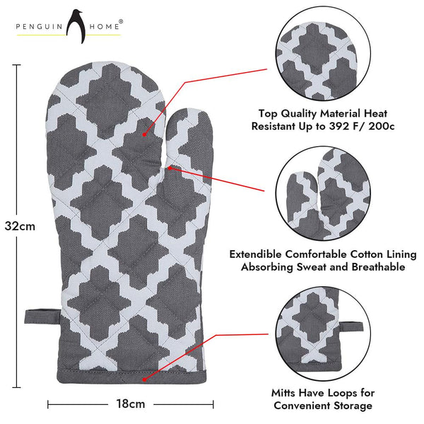 Penguin Home Heat Resistant Oven Mitts Set 370+ Sold