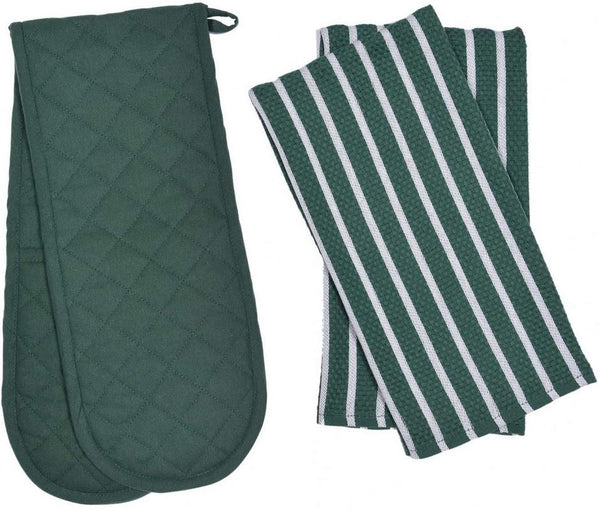 Penguin Home Oven Glove & Kitchen Tea Towels - Set Of 3 1500+ Sold