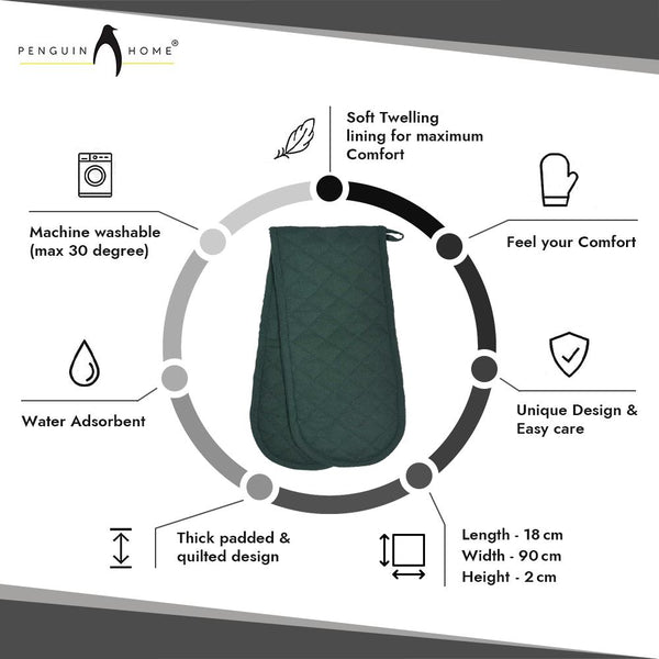 Penguin Home Oven Glove & Kitchen Tea Towels - Set Of 3 1500+ Sold
