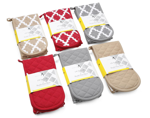 penguin home Oven Glove & Kitchen Tea Towels - Set of 3 1500+ sold
