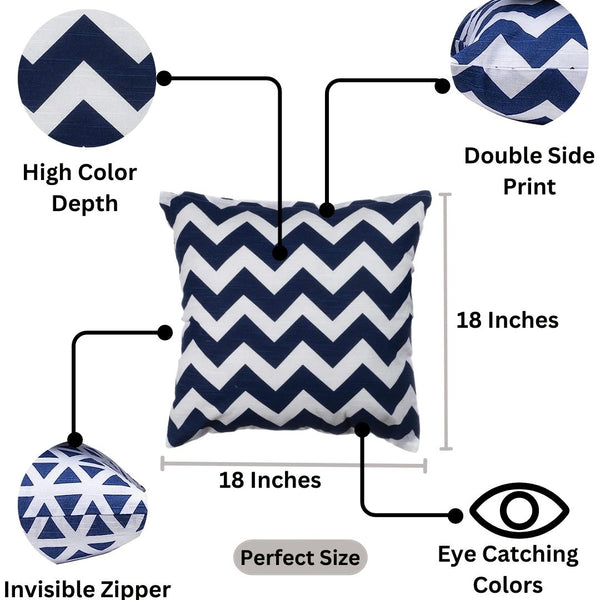 Penguin Home Pack Of 4 Tessellated Double Sided Cushion Covers 600+ Sold