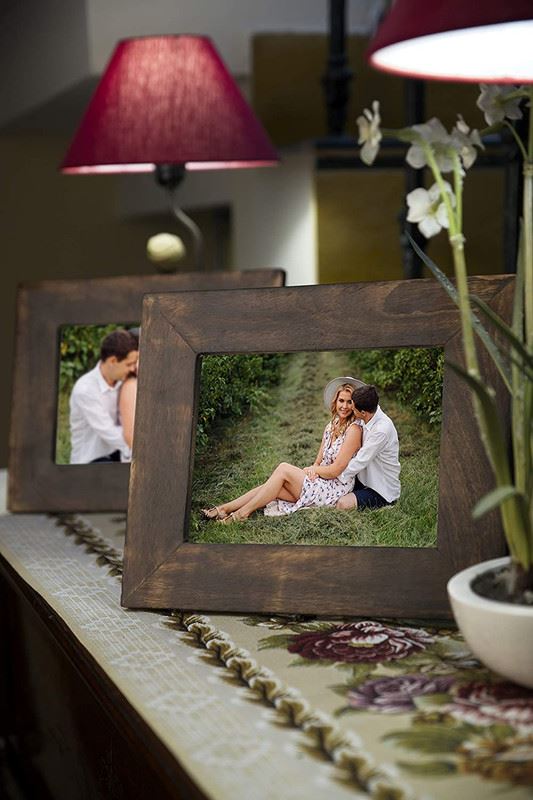 Penguin Home Photo Frame - Burnt Wood Finish 300+ Sold