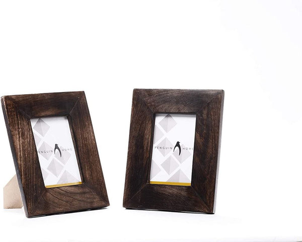 Penguin Home Photo Frame - Burnt Wood Finish 300+ Sold