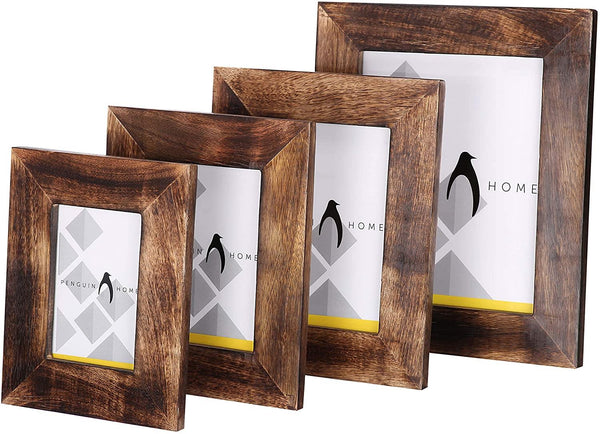 Penguin Home Photo Frame - Burnt Wood Finish 300+ Sold
