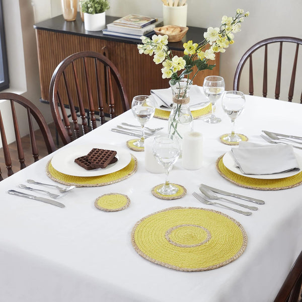 penguin home Placemats Coasters & Napkin Rings - Handcrafted Jute & Polyester 800+ sold