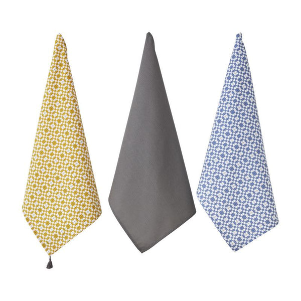 Penguin Home Recycled Cotton Set Of 2 And 3 Tea Towels Eco Friendly With Stylish Thokka Print 400+ Sold