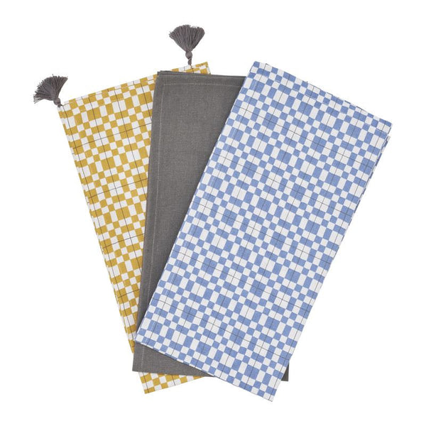 Penguin Home Recycled Cotton Set Of 2 And 3 Tea Towels Eco Friendly With Stylish Thokka Print 400+ Sold