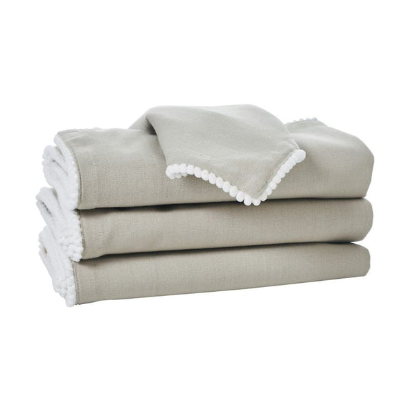 Penguin Home Reusable Cotton Napkin With Four Side Pom Pom Lace Design (185 GSM) 963+ Sold