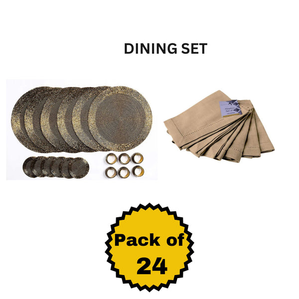 Penguin Home Set Of 24 Beaded Placemat Coaster Napkin Rings And Cotton Napkins 325+ Sold