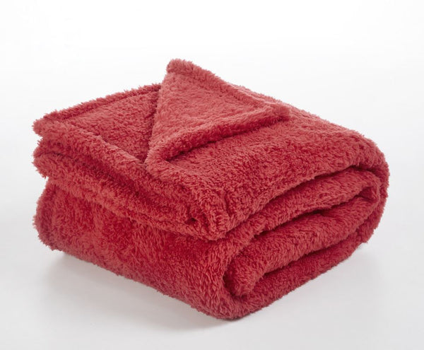 Penguin Home Solid Sherpa Blanket - Ultra Soft Warm & Fluffy - Size - Double - 300 GSM 400+ Sold