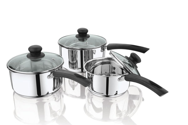 Penguin Home Stainless Steel Sauce Pan With Glass Lid 1000+ Sold