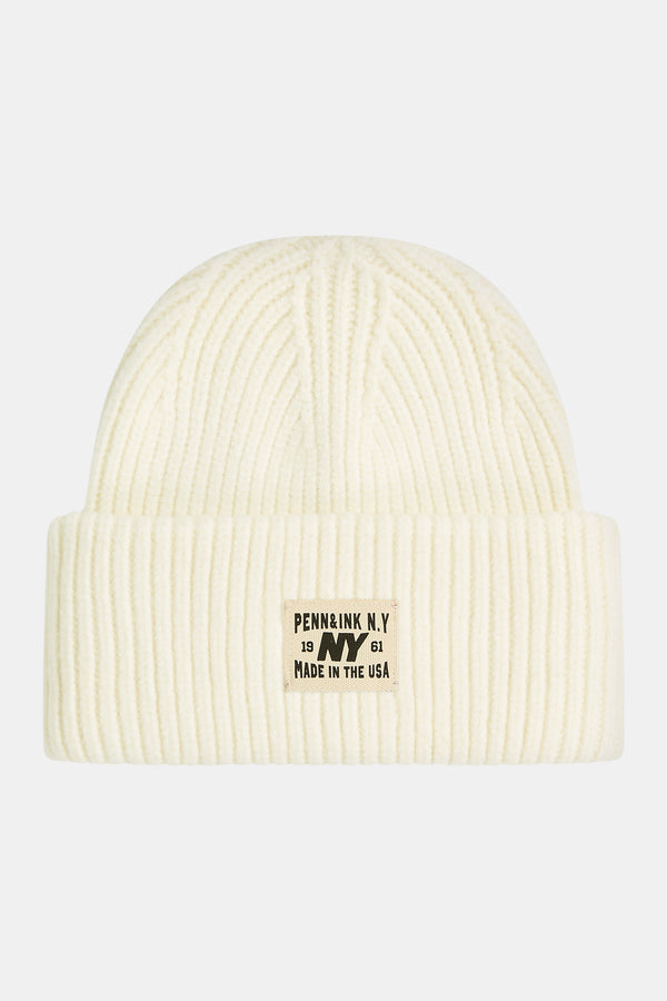 penn & ink BEANIE (W25B354) ECRU