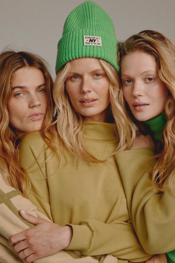 Penn & Ink BEANIE (W25B354) VIBRANT GREEN