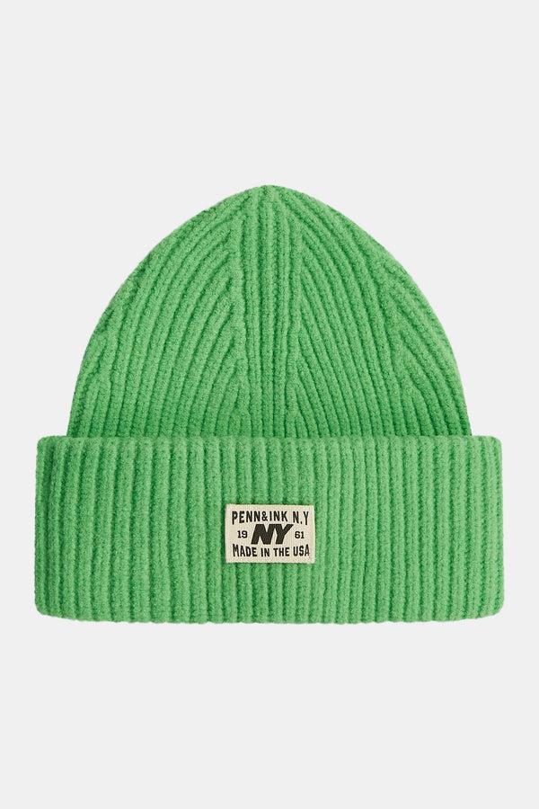 penn & ink BEANIE (W25B354) VIBRANT GREEN