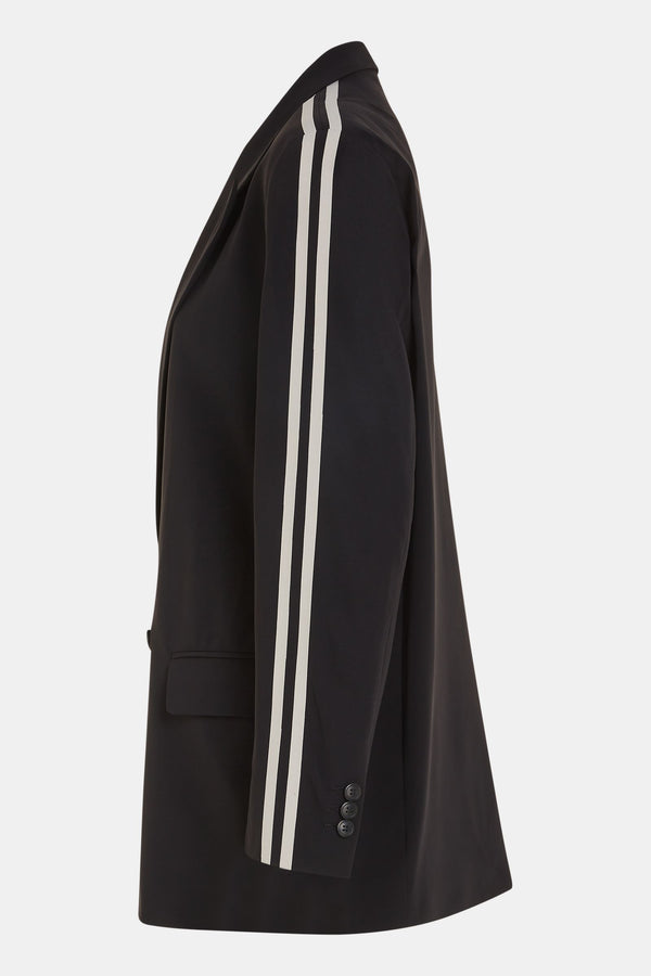 Penn & Ink BLAZER (LOGAN STRIPE) BLACK