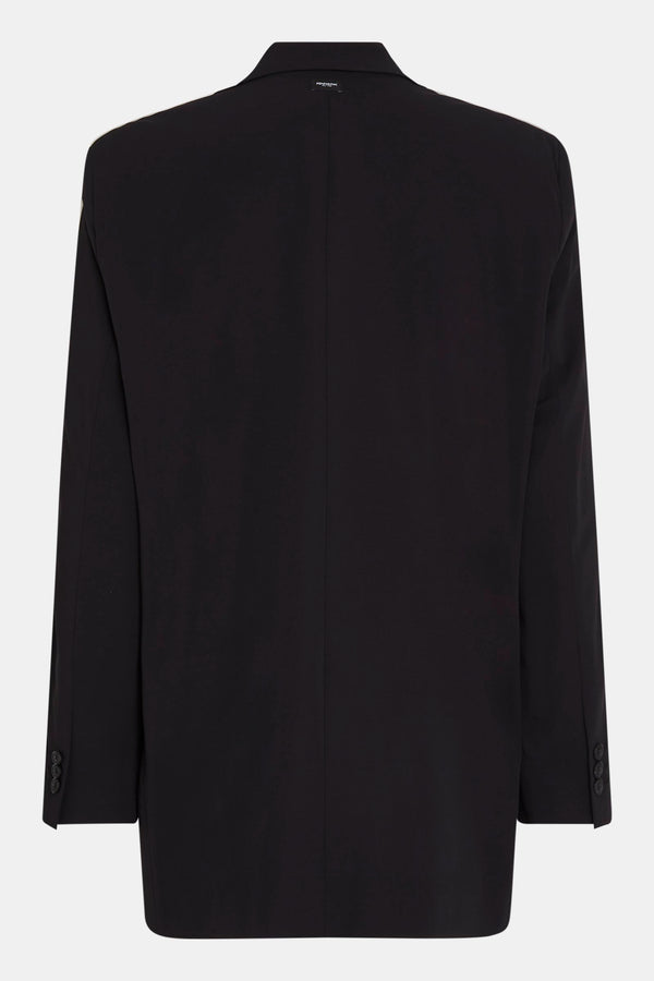 Penn & Ink BLAZER (LOGAN STRIPE) BLACK