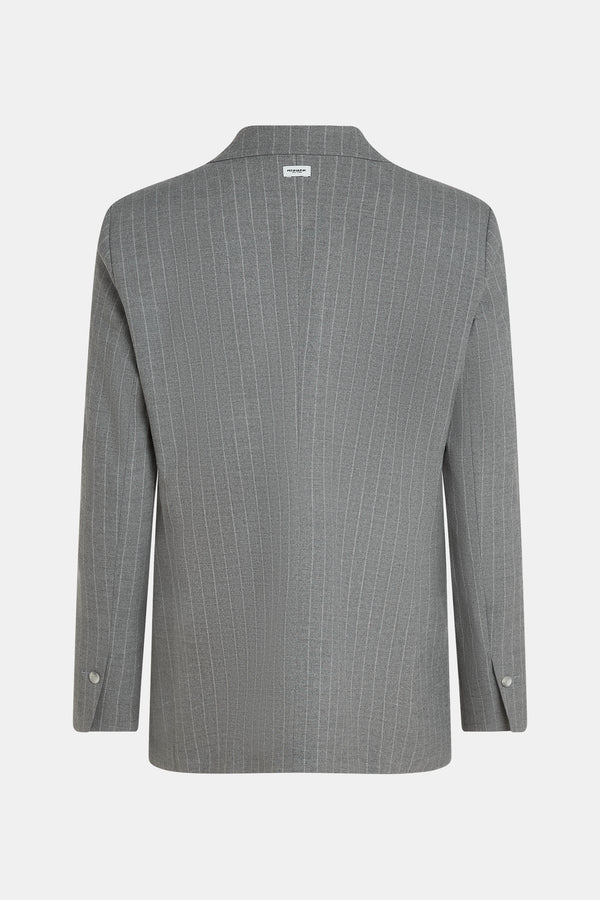 Penn & Ink BLAZER STRIPE (W25N1623) GREY MELANGE