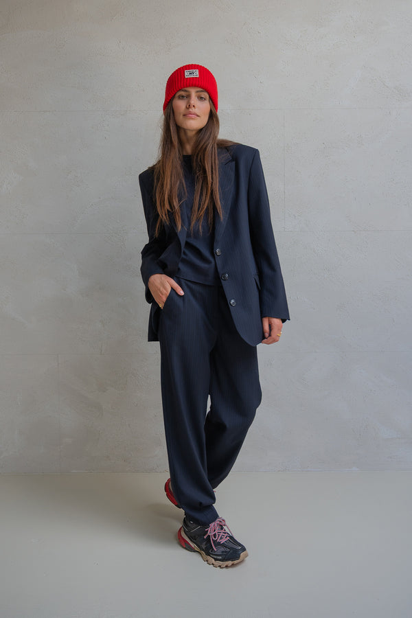 Penn & Ink BLAZER (W25N1630) NAVY STRIPE