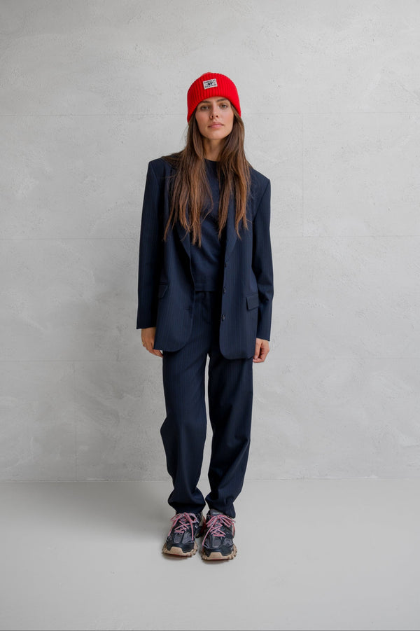 penn & ink BLAZER (W25N1630) NAVY STRIPE