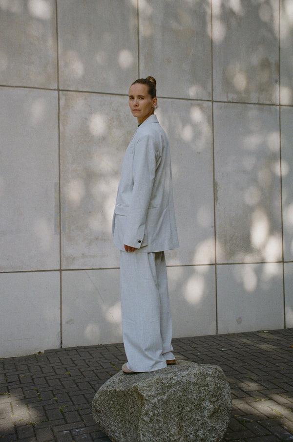 Penn & Ink BLAZER (W25N1668LTD) GREY MELANGE