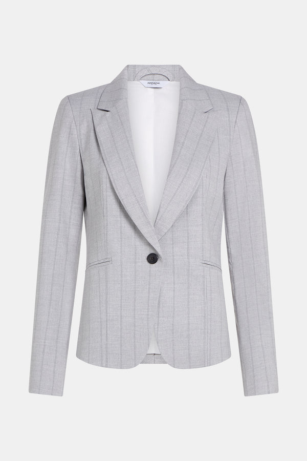 Penn & Ink BLAZER (W25N1683LTD) LIGHT GREY STRIPE