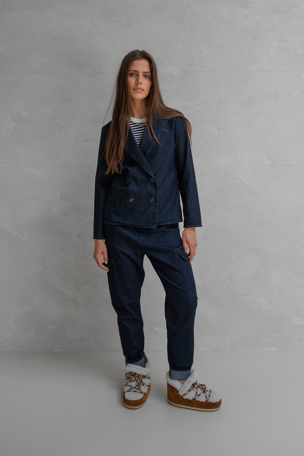 penn & ink BLAZER (W25Z798) DARK BLUE JEANS