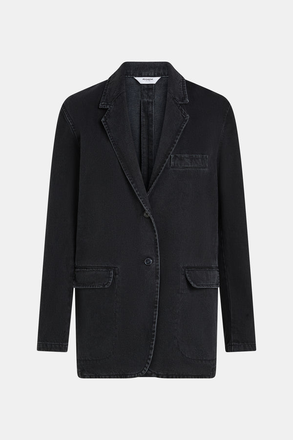 Penn & Ink BLAZER (W25Z799) BLACK JEANS