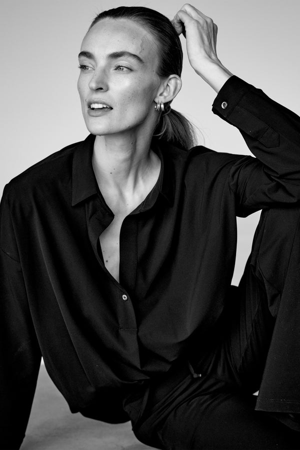 penn & ink BLOUSE (MAGDA) BLACK